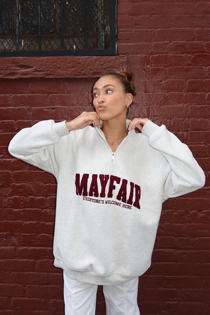 Everyone\'s Welcome Here Half-Zip Sweatshirt – The Mayfair Group LLC | T-Shirts