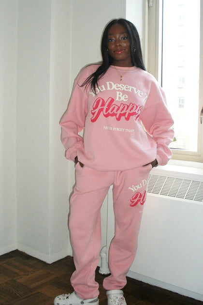 Pink jogging on sale suits on sale