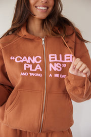 Cancelled Plans Relaxed Zip-Up Hoodie