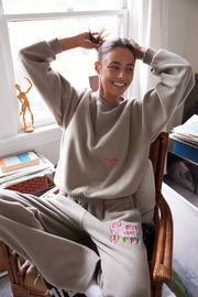 You Deserve to be Happy Wide Leg Sweatpants