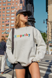 Empathy Always Grey Crewneck The Mayfair Group LLC