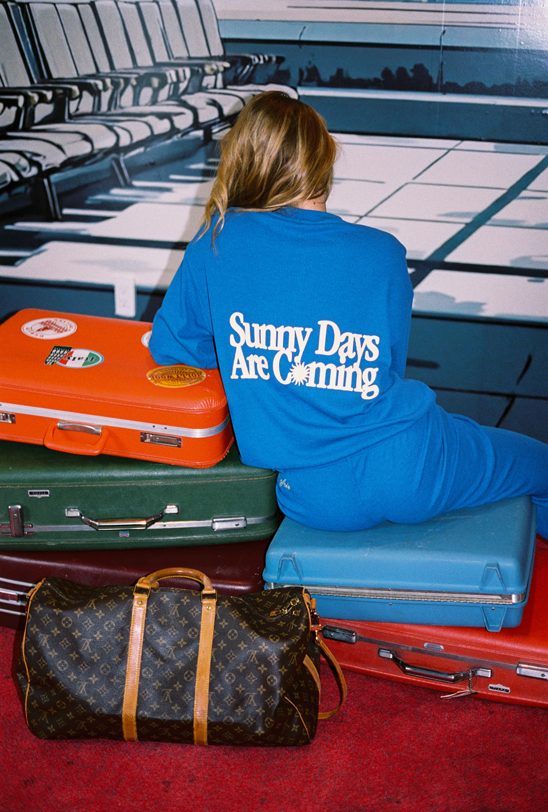 Sunny Days Are Coming Classic Waffle Crewneck – The Mayfair Group LLC