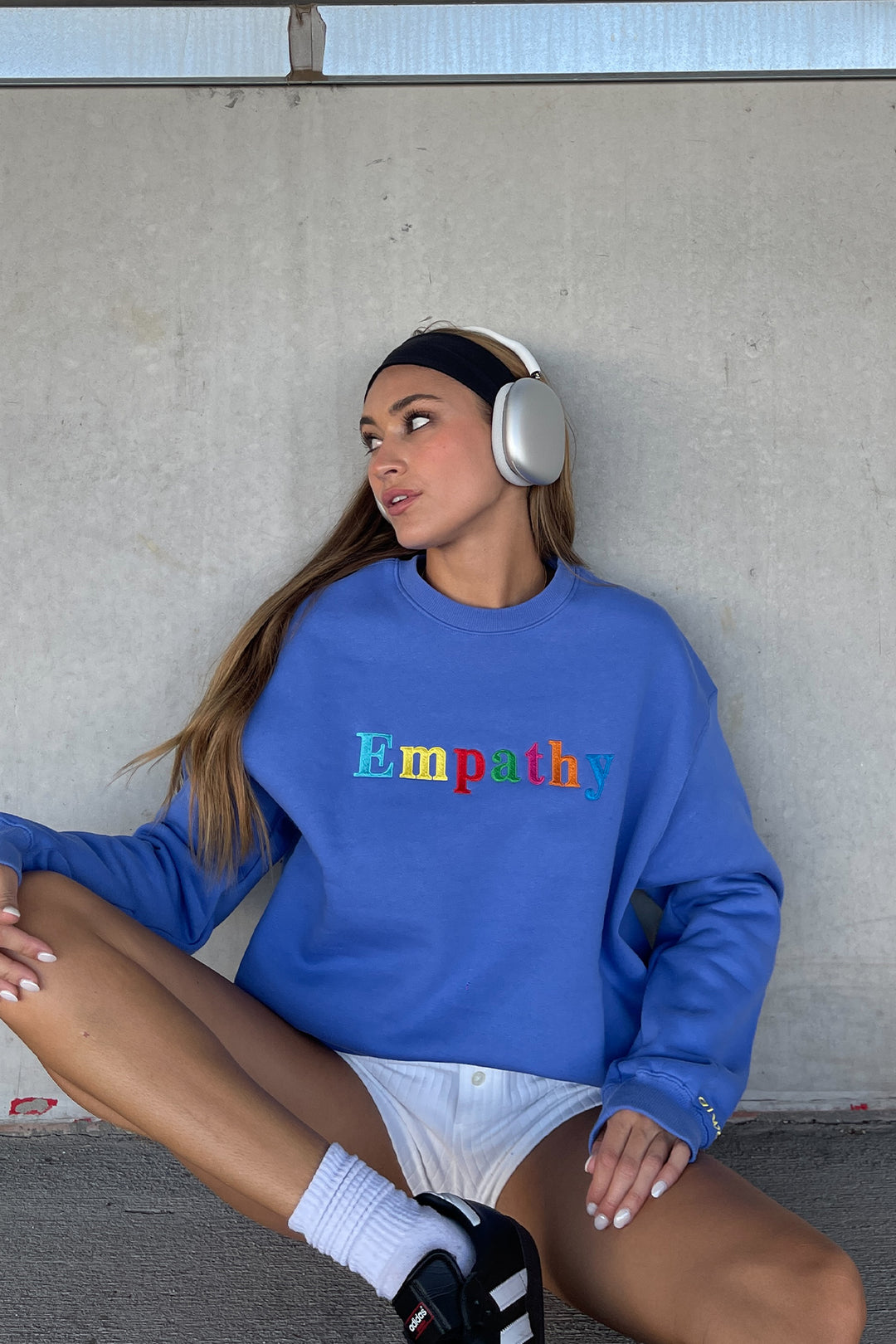 Empathy Always Royal Blue Crewneck The Mayfair Group LLC