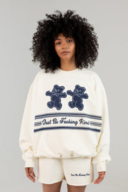 JUST BE FUCKING KIND Cream Crewneck