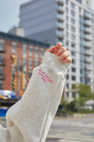 Made You Smile Grey Crewneck