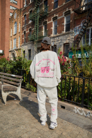 Made You Smile Grey Crewneck