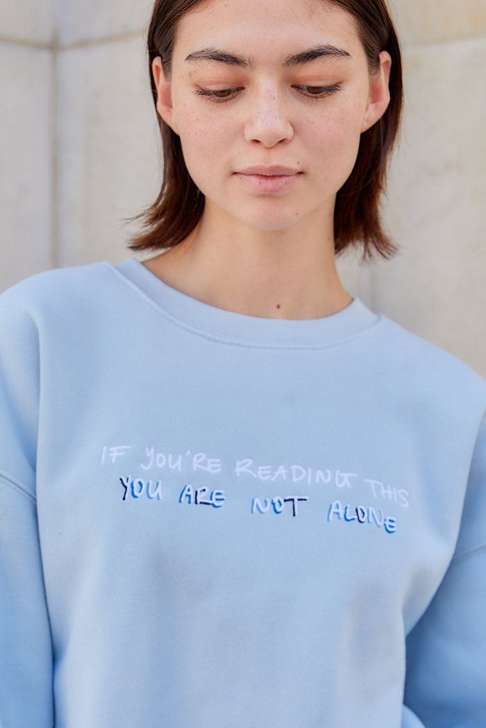 You Are Not Alone Crewneck – The Mayfair Group LLC