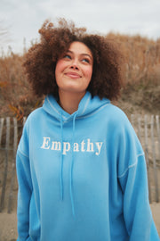 Empathy Always Soft Blue Hoodie