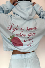 Life is Sweet Waffle Zip-Up Hoodie