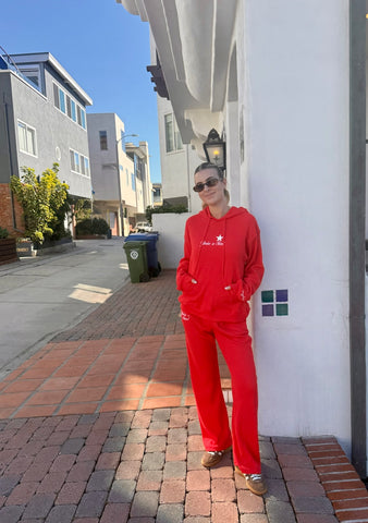 You Are A Star Waffle Wide Leg Sweatpants