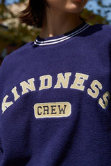 Kindness Crew Teddy Fitted Crewneck