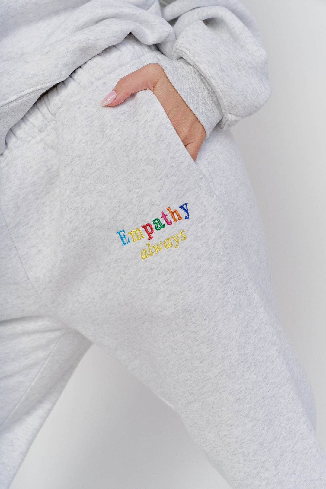 Empathy Always Grey Sweatpants – The Mayfair Group LLC