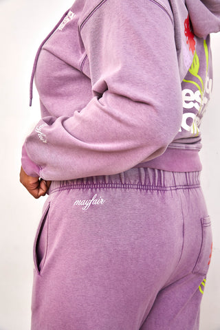 You Deserve Flowers Wide Leg Sweatpants