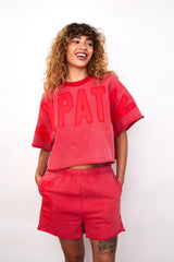 Empathy Always Vintage Red Sweatshorts