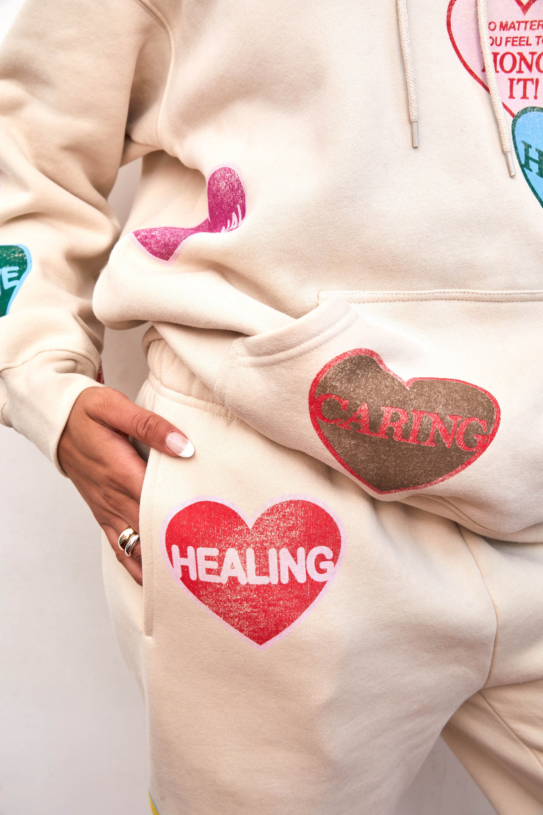 ANDMARY】Heart hip sweat pants