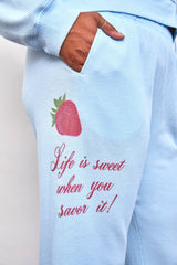 Life is Sweet Waffle Wide Leg Sweatpants