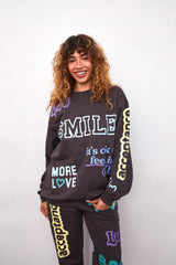 Affirmations Charcoal Crewneck