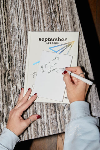 September Letters Hardcover Book