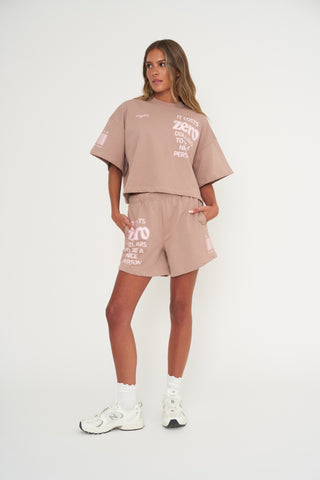 It Costs $0 Taupe Sweatshorts