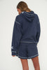 My Self Care Waffle Zip-Up Hoodie