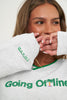 Going Offline V-Neck Sweatshirt