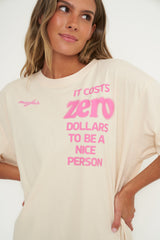 It Costs $0 Oversized Boyfriend Tee