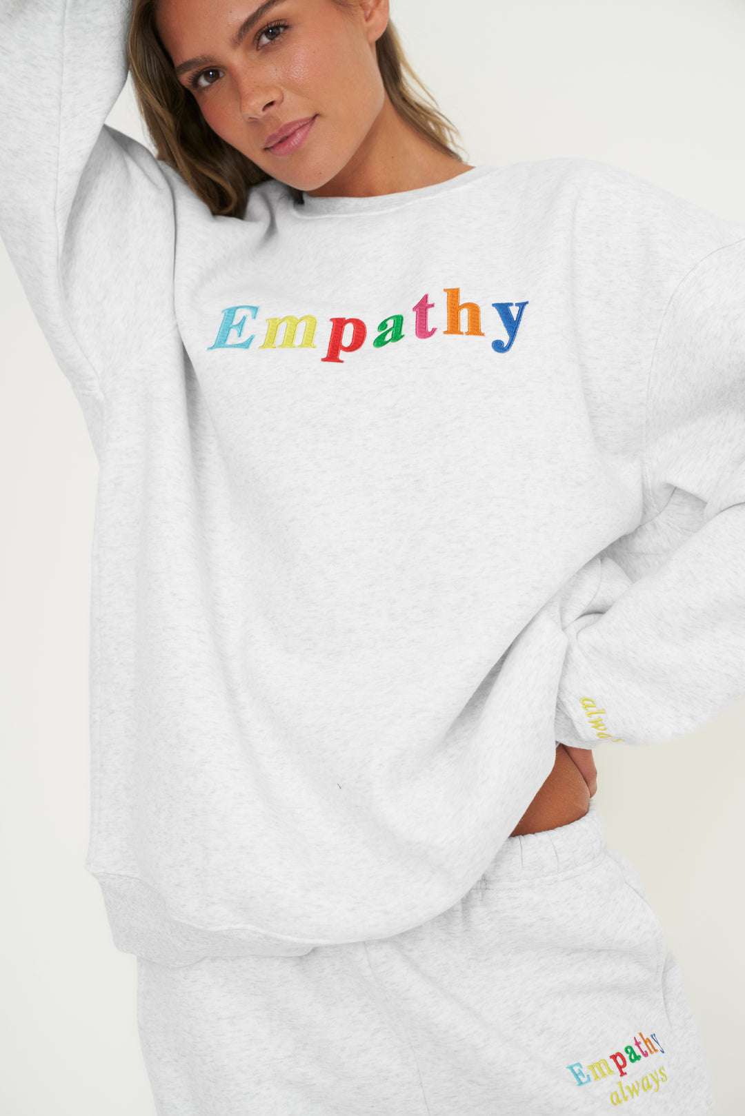 Empathy Always Grey Crewneck – The Mayfair Group LLC