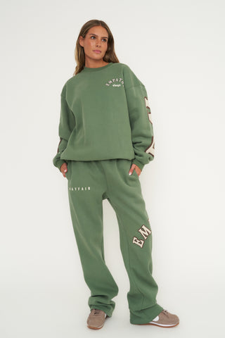 Empathy Always Olive Crewneck