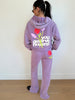 You Deserve Flowers Relaxed Notch-Neck Hoodie