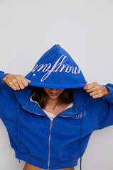 Playing With Fate Fitted Zip-Up Hoodie