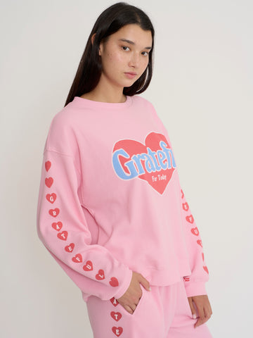 Grateful For Today Waffle Crewneck