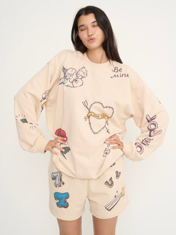 Feeling Lucky Reversible Crewneck