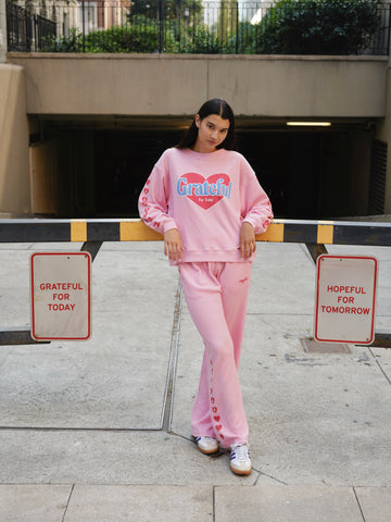 Grateful For Today Waffle Crewneck