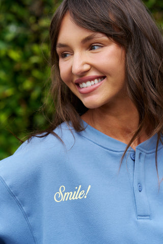 Smile Oversized Henley