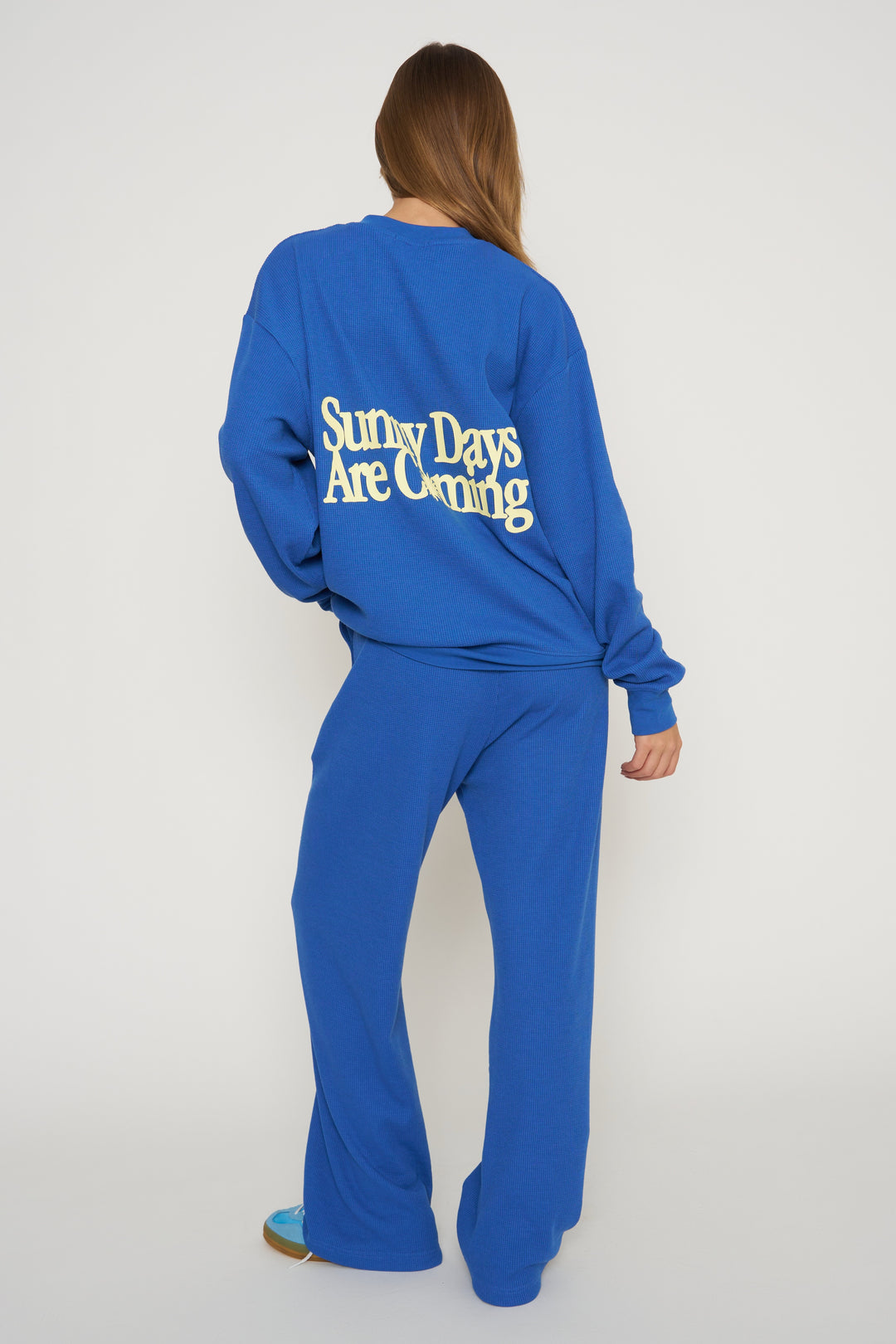 Sunny Days Are Coming Classic Waffle Crewneck – The Mayfair Group LLC