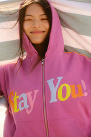 Stay You Zip-Up Hoodie