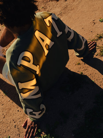 Empathy Always Olive Crewneck
