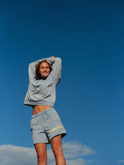 Sunny Days Are Coming Henley Sweatshirt