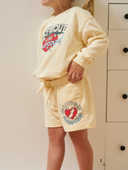 Mayfair X Avery Woods Mini Love Sweatshorts