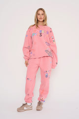 Somebody Loves You Crewneck Pink