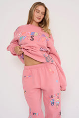 Somebody Loves You Crewneck Pink