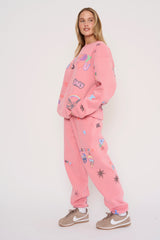 Somebody Loves You Crewneck Pink