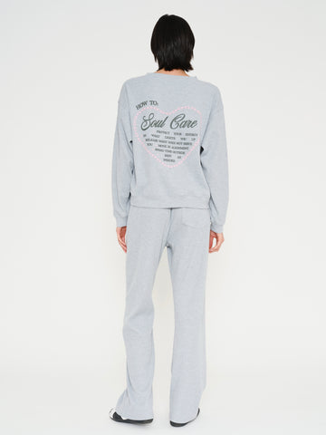 Soul Grey Relaxed Waffle Crewneck