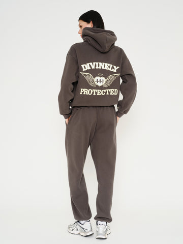 Divinely Protected Hoodie Charcoal