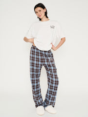 On Cloud Nine Wide Leg Plaid Pants