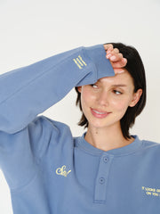 Smile Oversized Henley