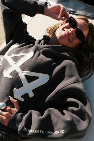 Divinely Protected Hoodie Charcoal