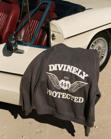 Divinely Protected Hoodie Charcoal