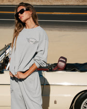 Soul Grey Relaxed Waffle Wide-Leg Sweatpants