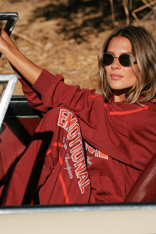 Emotional Support Wide Leg Sweatpants